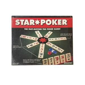 NWB Sealed Vintage Star Poker Tile Game Circa 1994